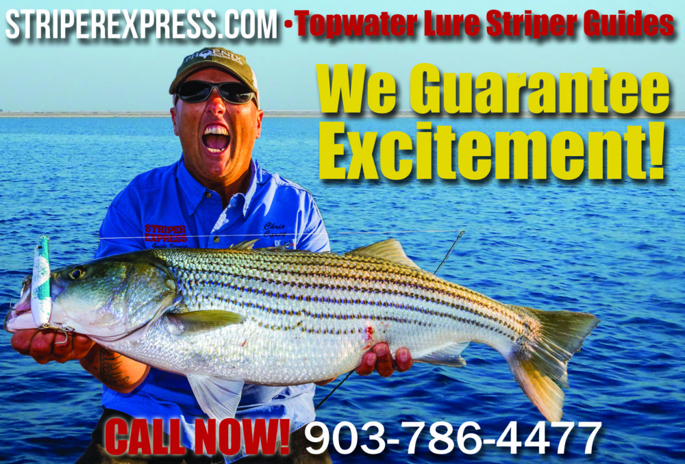 Supernatural Striper Fishing-Lake Texoma-Striper Express Guide Service